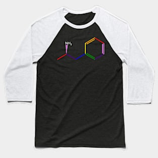 Adderall Molecule Chemistry Molecule Baseball T-Shirt